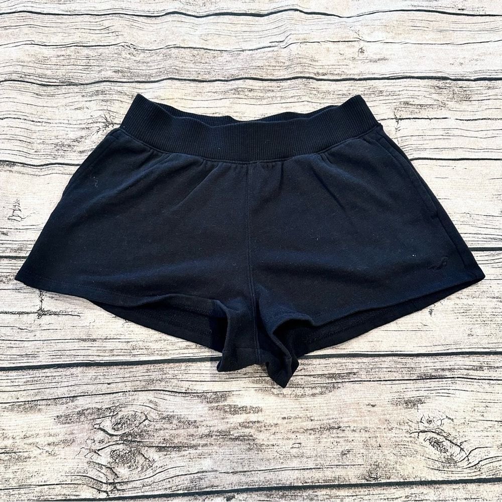 Hollister Black High Rise Sweat Shorts; Loungewear; Athleisure; Size Small